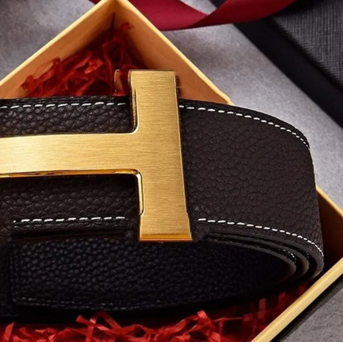 Designer mens luxury belt